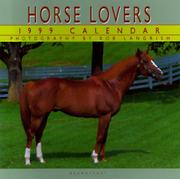 Cover of: Cal 99 Horse Lovers Calendar