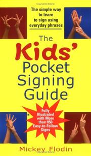 Cover of: The Kids' Pocket Signing Guide by Mickey Flodin