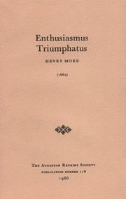 Cover of: Enthusiasmus triumphatus (1662) by More, Henry, More, Henry