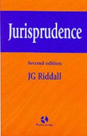 Cover of: Jurisprudence by J. G. Riddall