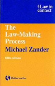 Cover of: The Law-Making Process (Law in Context)