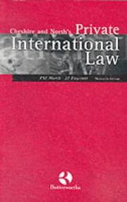 Cover of: Cheshire and North's private international law