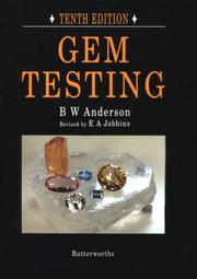 Gem testing by Anderson, B. W.