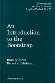 Cover of: An Introduction to the Bootstrap (Monographs on Statistics and Applied Probability) | Bradley Efron