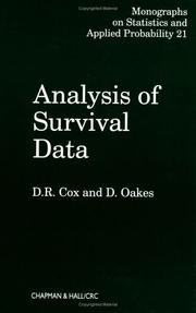 Cover of: Analysis of survival data