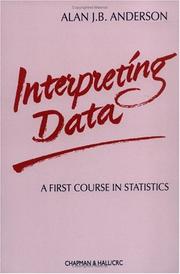 Cover of: Interpreting data: a first course in statistics