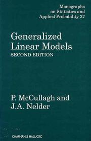 Cover of: Generalized linear models by P. McCullagh