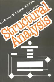 Cover of: Structural Analysis | R.c. Coates