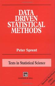 Cover of: Data driven statistical methods