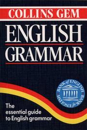 Cover of: Collins Gem English Grammar (Collins Gems)