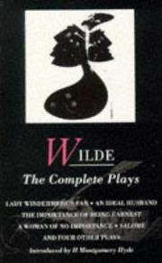 Cover of: Wilde: Complete Plays (Methuen World Classics)