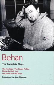 Cover of: Behan Complete Plays