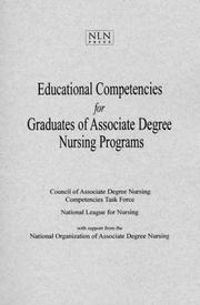 Cover of: Educational Competencies for Graduates of Associate Degree Nursing Programs
