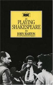 Cover of: Playing Shakespeare by Barton, John