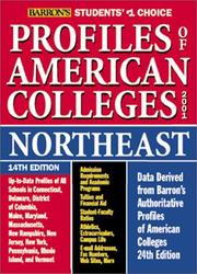 Cover of: Barron's Profiles of American Colleges 2001: Northeast