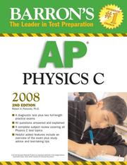 Cover of: Barron's AP Physics C 2008 (Barron's How to Prepare for the Ap Physics C  Advanced Placement Examination) by Robert A. Pelcovits Ph.D., M.D., Joshua Farkas