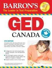 Cover of: Barron's GED Canada (Barron's How to Prepare for the Ged High School Equivalency Examination Canadian Edition)