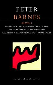 Cover of: Barnes Plays 1 (Methuen World Dra) by Peter Barnes