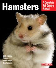 Cover of: Hamsters (Complete Pet Owner's Manual) by Peter Fritzsche
