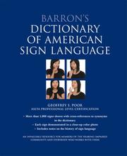 Barron's Dictionary of American Sign Language by Geoffrey Poor M.S.