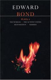 Cover of: Bond Plays 4 (World Dramatists) by Edward Bond