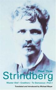 Cover of: Strindberg Plays: 3 by August Strindberg