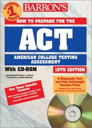 Cover of: Barron's How to Prepare for the Act: American College Testing Assessment (Barron's How to Prepare for the Act American College Testing Program Assessment)