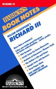 Cover of: Richard III