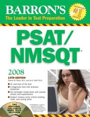 Cover of: Barron's PSAT/NMSQT--2008 with CD-ROM by Sharon Weiner Green, Ira K. Wolf Ph.D.