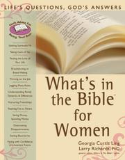 Cover of: Whats in the Bible for Women: Lifes Questions, Gods Answers (Whats in the Bible for You?)