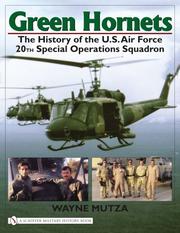 Cover of: Green Hornets: The History of the U.S. Air Force 20th Special Operations Squadron (Schiffer Military History Book)