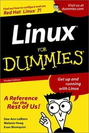 Cover of: Linux for Dummies, Third Edition (Pocket Editon) by Dee-Ann LeBlanc, Melanie Hoag, Evan Blomquist, Dee-Ann LeBlanc, Melanie Hoag, Evan Blomquist