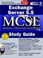 Cover of: Exchange Server 5.5 MCSE Study Guide