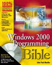 Cover of: Windows® 2000 Programming Bible | John Paul Mueller