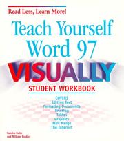 Cover of: Teach Yourself Word 97 Visually Student Workbook