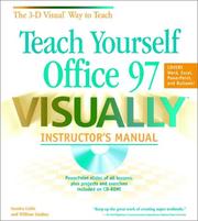 Cover of: Teach Yourself Office 97 VISUALLY Instructor's Manual by Sandra Cable, William Lindsey
