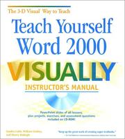 Cover of: Teach Yourself Word 2000 VISUALLY Instructor's Manual