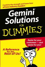 Cover of: Gemini Solutions for Dummies (Custom Title)