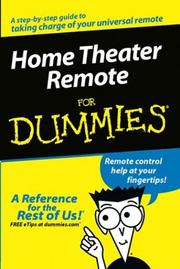 Cover of: Home Theater Remote for Dummies