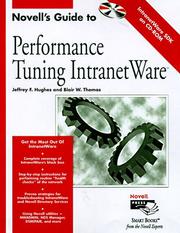 Cover of: Novell's Guide to Performance Tuning Netware by Jeffrey F. Hughes, Blair W. Thomas
