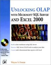 Cover of: Unlocking OLAP With SQL Server 7 and Excel 2000