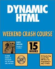 Cover of: Dynamic HTML Weekend Crash Course by Dave Taylor