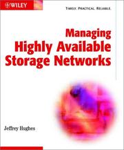 Cover of: Managing Highly Available Storage Networks