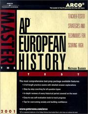 Cover of: Arco Master the Ap European History Test 2001: Teacher-Tested Strategies and Techniques for Scoring High, 2001 (Master the Ap European History Test, 2001)