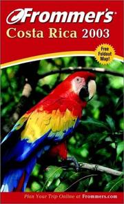 Cover of: Frommer's(r) Costa Rica 2003