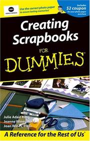 Cover of: Creating Scrapbooks For Dummies, Includes $2 Coupon For Your Photo Paper Purchase