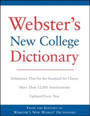 Cover of: Webster's New College Dictionary