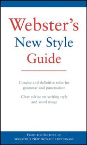 Cover of: Webster's New Style Guide