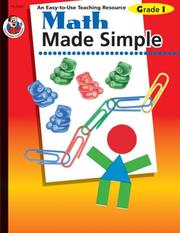 Cover of Math Made Simple, Grade 1