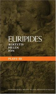 Cover of: Euripides Plays 3 (Methuen Classical Greek Dramatists)